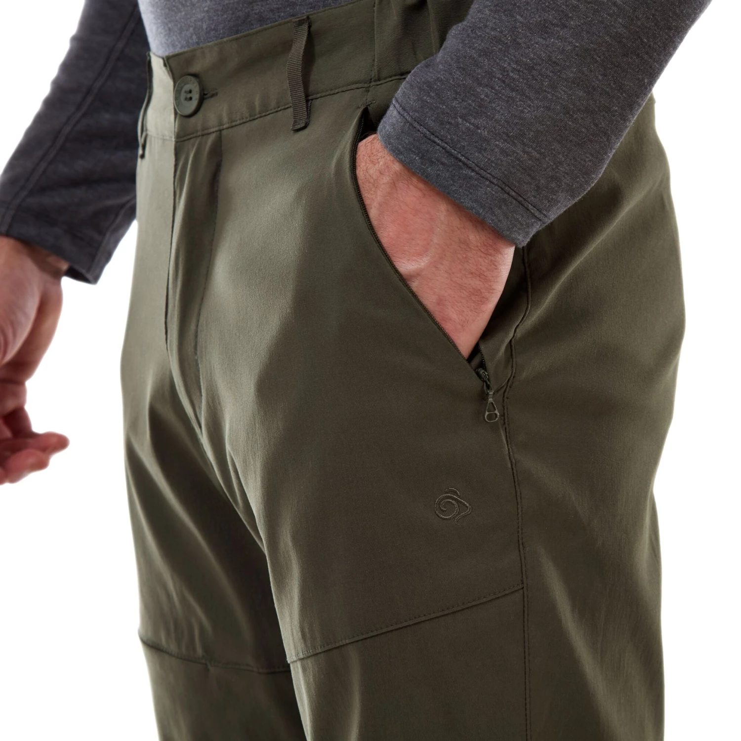 Mens Trousers & Shorts Craghoppers Mens Kiwi Pro II Trousers CMJ564 KHAKI