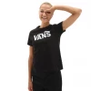 Ladies Polos, Tees & Shirts Vans Ladies Flying V Crew Tee -BLACK