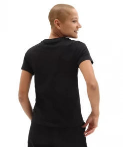 Ladies Polos, Tees & Shirts Vans Ladies Flying V Crew Tee -BLACK