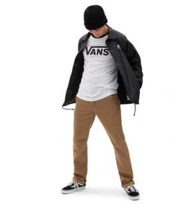 Mens Polos, Tees & Shirts Vans Mens Raglan Tee -WHITE/BLACK