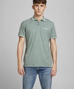 Mens Polos, Tees & Shirts Jack & Jones JORTONS Polo -SEA SPRAY
