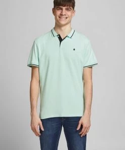 Mens Polos, Tees & Shirts Jack & Jones JJEJERSEY Polo -AQUA (M, XL Only)