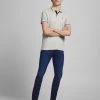 Mens Polos, Tees & Shirts Jack & Jones JJEJERSEY Polo -LIGHT GREY