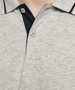 Mens Polos, Tees & Shirts Jack & Jones JJEJERSEY Polo -LIGHT GREY