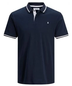 Jack & Jones JJEJERSEY Polo -NAVY BLAZER Mens Polos, Tees & Shirts