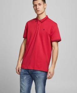 Jack & Jones JJEJERSEY Polo -TRUE RED