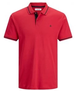 Jack & Jones JJEJERSEY Polo -TRUE RED