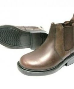 Oaktrak Kids Workwear Kids Walton Leather Dealer Boot -BROWN