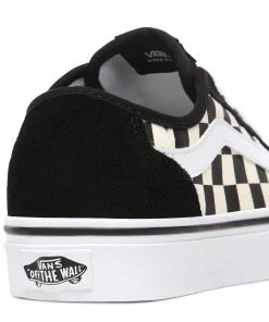 Ladies Footwear Vans Ladies Filmore Decon -BLACK/WHITE CHECK