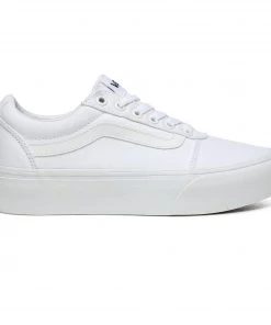 Ladies Footwear VANS Ladies Ward Platform Canvas -WHITE