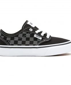 Kids Footwear Vans Kids Atwood Checker Dot -BLACK/WHITE (3, 4 Only)