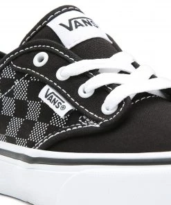 Kids Footwear Vans Kids Atwood Checker Dot -BLACK/WHITE (3, 4 Only)