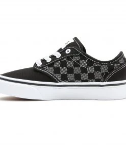 Kids Footwear Vans Kids Atwood Checker Dot -BLACK/WHITE (3, 4 Only)