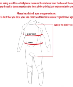 TWF Kids Turbo Full Wetsuit -RED All