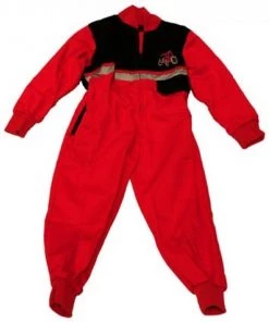 Fort Kids 2-Tone Tractor Boiler Suit -RED/BLACK Kids Workwear