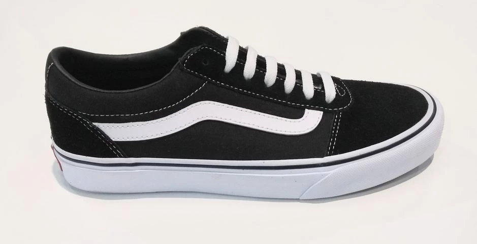 Vans Mens Ward Suede Canvas -BLACK/WHITE