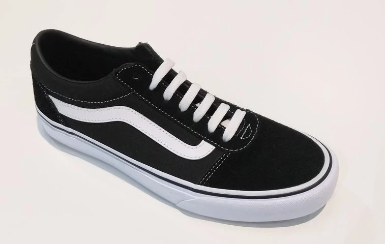 Vans Mens Ward Suede Canvas -BLACK/WHITE