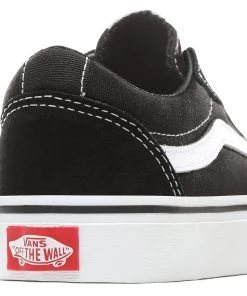 Kids Footwear VANS Kids Ward Suede/Canvas -BLACK/WHITE (Size 4-6UK)