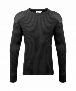 Fort Crew Neck Combat Jumper -BLACK All