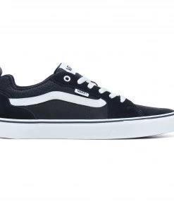 VANS Kids Ward Suede/Canvas -BLACK/WHITE (Size 10-3UK) Kids Footwear