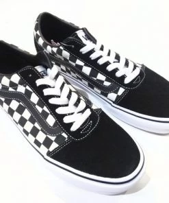 Vans Mens Ward -BLACK/WHITE CHECKER (7, 8, 10 Only) Mens Footwear