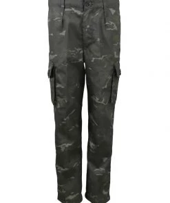 Kombat Kids Black Camo Trousers Kids Camo
