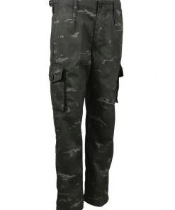 Kombat Kids Black Camo Trousers Kids Camo