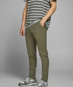 Mens Trousers & Shorts Jack & Jones MARCO/BOWIE Trousers -OLIVE