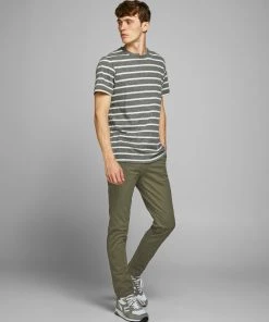 Mens Trousers & Shorts Jack & Jones MARCO/BOWIE Trousers -OLIVE