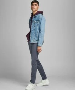 Mens Trousers & Shorts Jack & Jones MARCO/BOWIE Trousers -ASPHALT