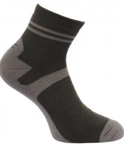 Mens Accessories Regatta Mens Active Lifestyle 3 Pack Sock -RAVEN