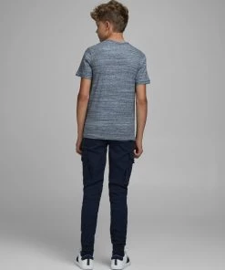 Jack & Jones JNR Jack & Jones JJ30GRAPHIC Boys Tee -NAVY Kids Polos, Tees, & Shirts
