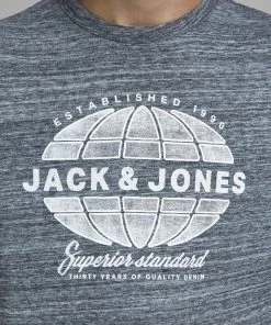 Jack & Jones JNR Jack & Jones JJ30GRAPHIC Boys Tee -NAVY Kids Polos, Tees, & Shirts