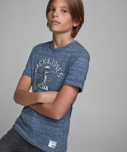 Jack & Jones JNR Kids Polos, Tees, & Shirts Jack & Jones JJ30GRAPHIC Boys Tee -SKY BLUE