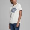 Jack & Jones JNR Jack & Jones JJ30GRAPHIC Boys Tee -CLOUD DANCER