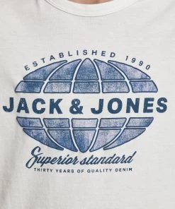 Jack & Jones JNR Jack & Jones JJ30GRAPHIC Boys Tee -CLOUD DANCER