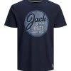 Jack & Jones JNR Jack & Jones JJ30JONES Boys Tee -NAVY BLAZER (9-10, 13-14 Only)