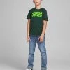 Jack & Jones JNR Jack & Jones JCODENNIS Boys Tee -DARK SPRUCE Kids Polos, Tees, & Shirts