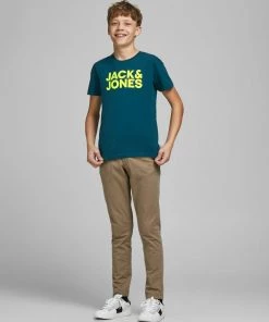 Jack & Jones JNR Kids Polos, Tees, & Shirts Jack & Jones JCODENNIS Boys Tee -SAILOR BLUE