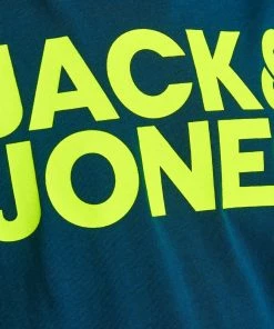 Jack & Jones JNR Kids Polos, Tees, & Shirts Jack & Jones JCODENNIS Boys Tee -SAILOR BLUE