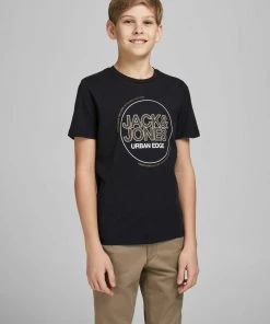 Jack & Jones JNR Jack & Jones JCOBOOSTER Boys Tee -BLACK