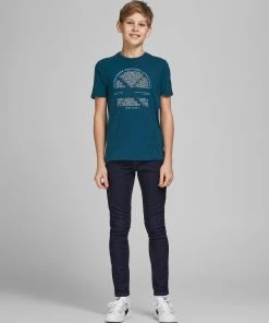 Jack & Jones JNR Jack & Jones JCOBOOSTER Boys Tee -SAILOR BLUE