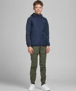Jack & Jones JNR Jack & Jones JJEMULTI Boys Hybrid Jacket -NAVY Kids Jackets & Bodywarmers