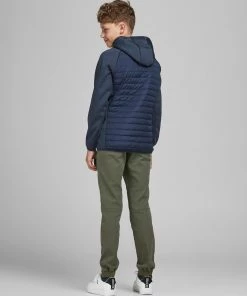 Jack & Jones JNR Jack & Jones JJEMULTI Boys Hybrid Jacket -NAVY Kids Jackets & Bodywarmers