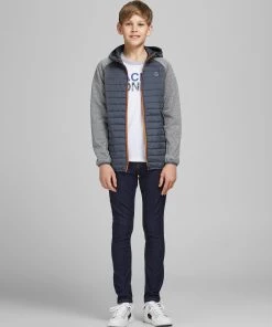 Jack & Jones JNR Kids Jackets & Bodywarmers Jack & Jones JJEMULTI Boys Hybrid Jacket -GREY