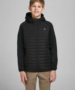 Jack & Jones JNR Kids Jackets & Bodywarmers Jack & Jones JJEMULTI Boys Hybrid Jacket -BLACK
