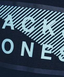 Jack & Jones JNR Jack & Jones JCOSHAWN Boys Tee -NAVY BLAZER Kids Polos, Tees, & Shirts