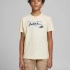 Jack & Jones JNR Kids Polos, Tees, & Shirts Jack & Jones JORLOGON Boys Tee -CREAM