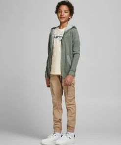 Jack & Jones JNR Kids Polos, Tees, & Shirts Jack & Jones JORLOGON Boys Tee -CREAM