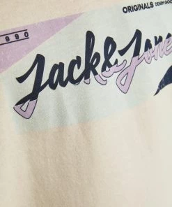 Jack & Jones JNR Kids Polos, Tees, & Shirts Jack & Jones JORLOGON Boys Tee -CREAM